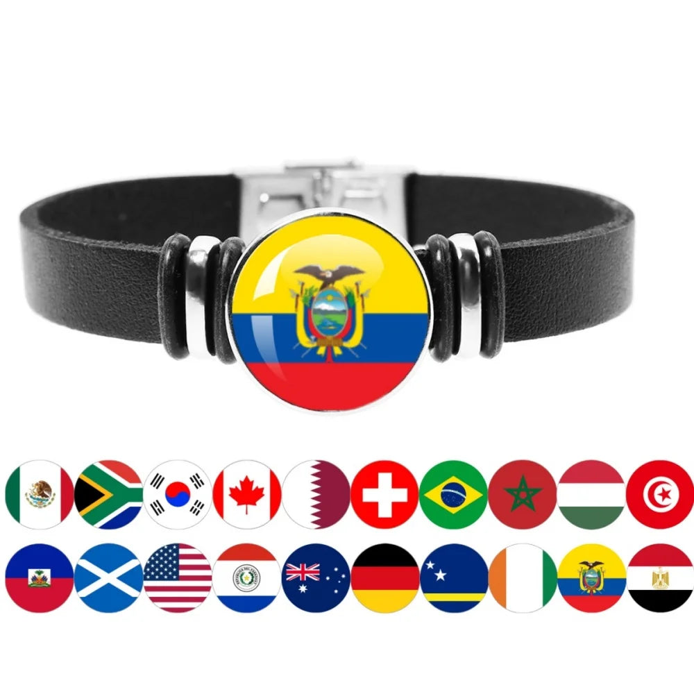 National Flag Watch Strap Bracelet – Haiti, Brazil, Germany, Mexico & More - JerseyPro