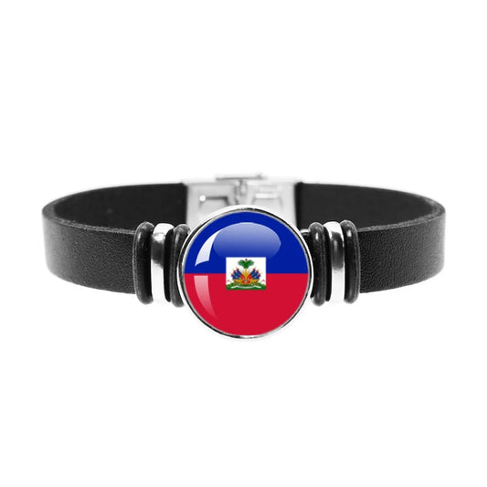 National Flag Watch Strap Bracelet – Haiti, Brazil, Germany, Mexico & More - JerseyPro