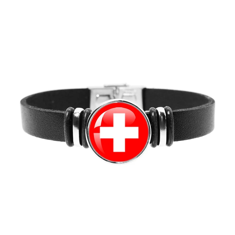 National Flag Watch Strap Bracelet – Haiti, Brazil, Germany, Mexico & More - JerseyPro