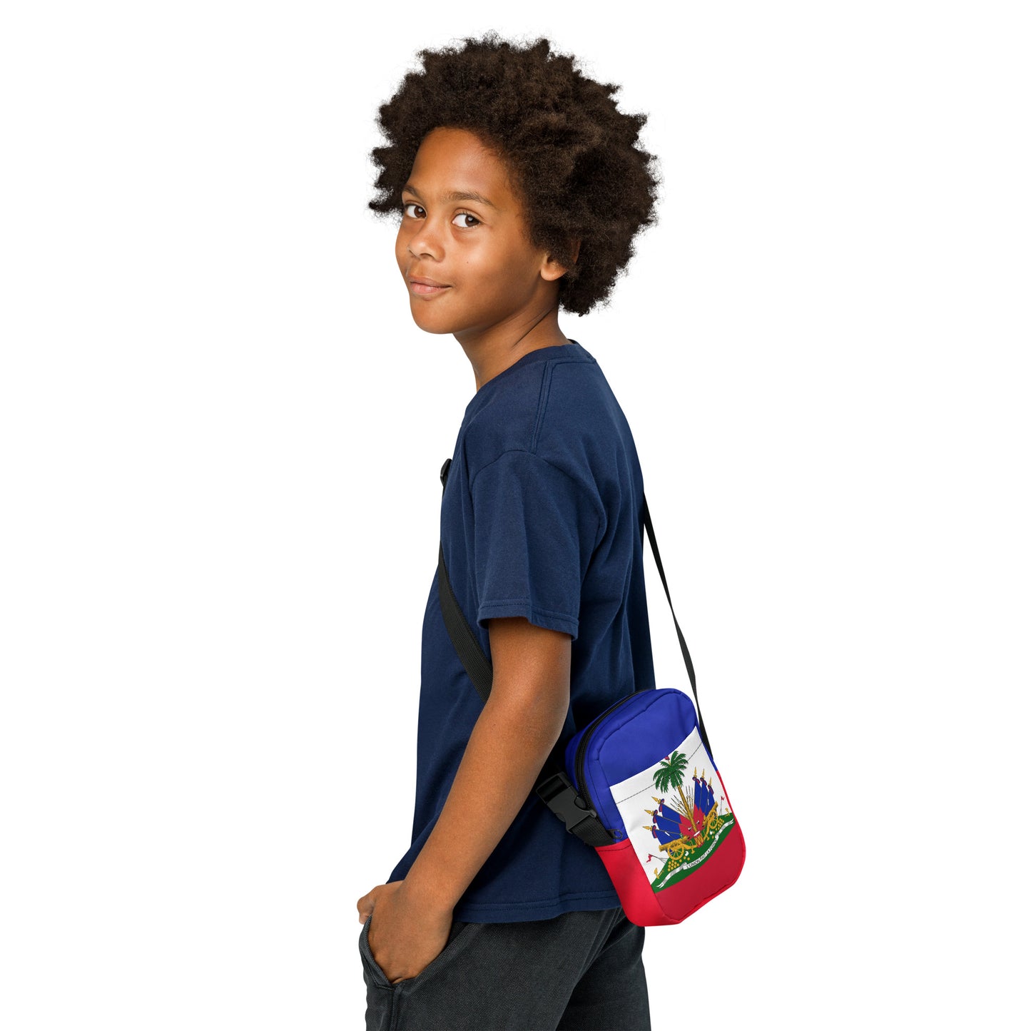 Haiti Flag Utility Crossbody Bag – Lightweight & Durable Shoulder Bag - JerseyPro