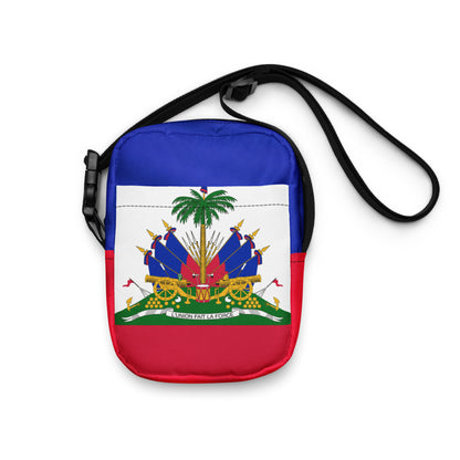 Haiti Flag Utility Crossbody Bag – Lightweight & Durable Shoulder Bag - JerseyPro