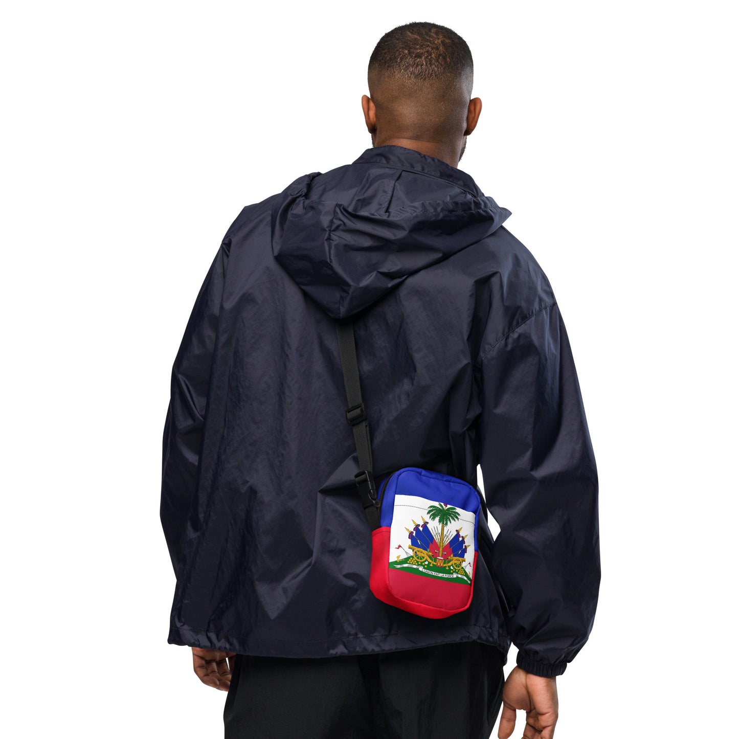 Haiti Flag Utility Crossbody Bag – Lightweight & Durable Shoulder Bag - JerseyPro