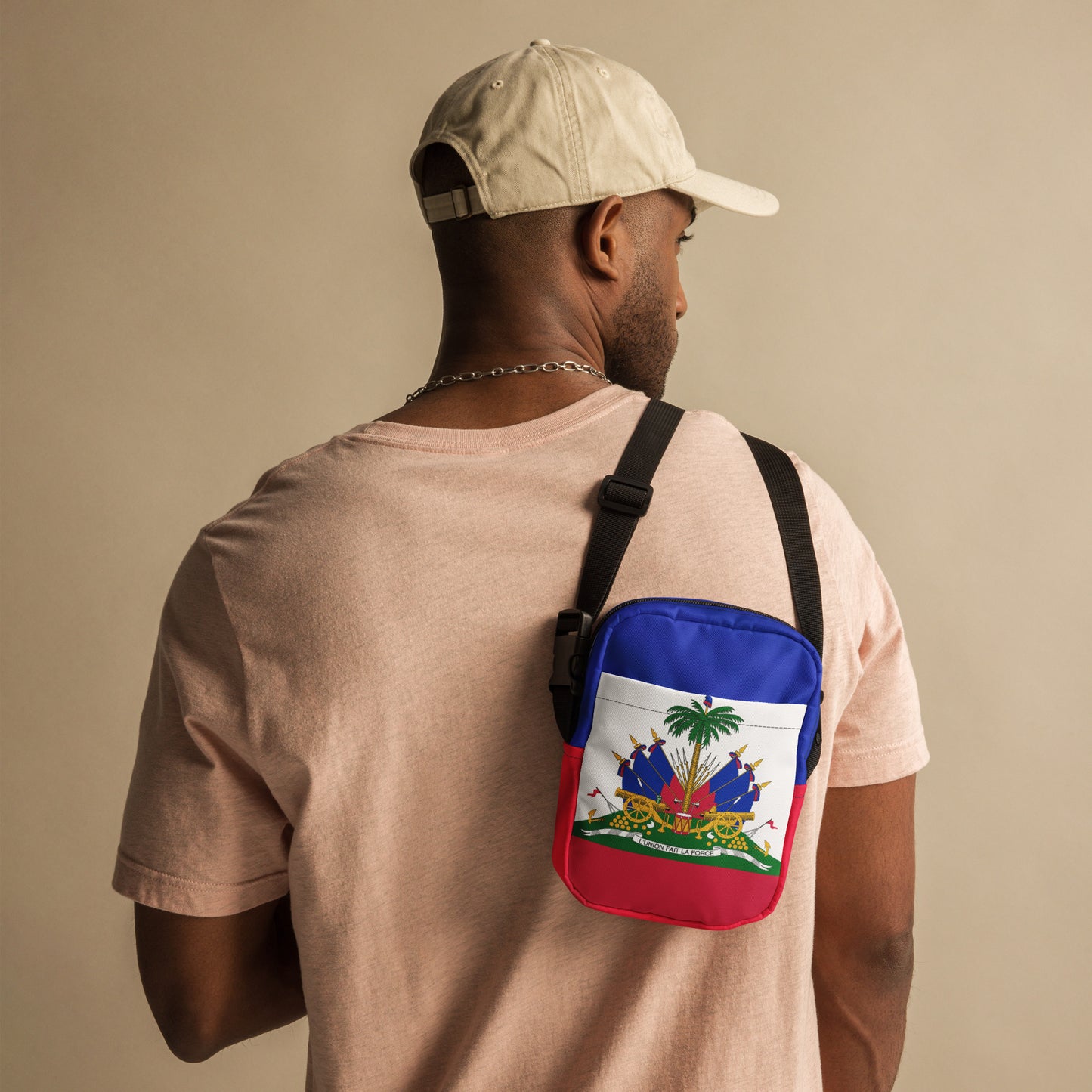 Haiti Flag Utility Crossbody Bag – Lightweight & Durable Shoulder Bag - JerseyPro