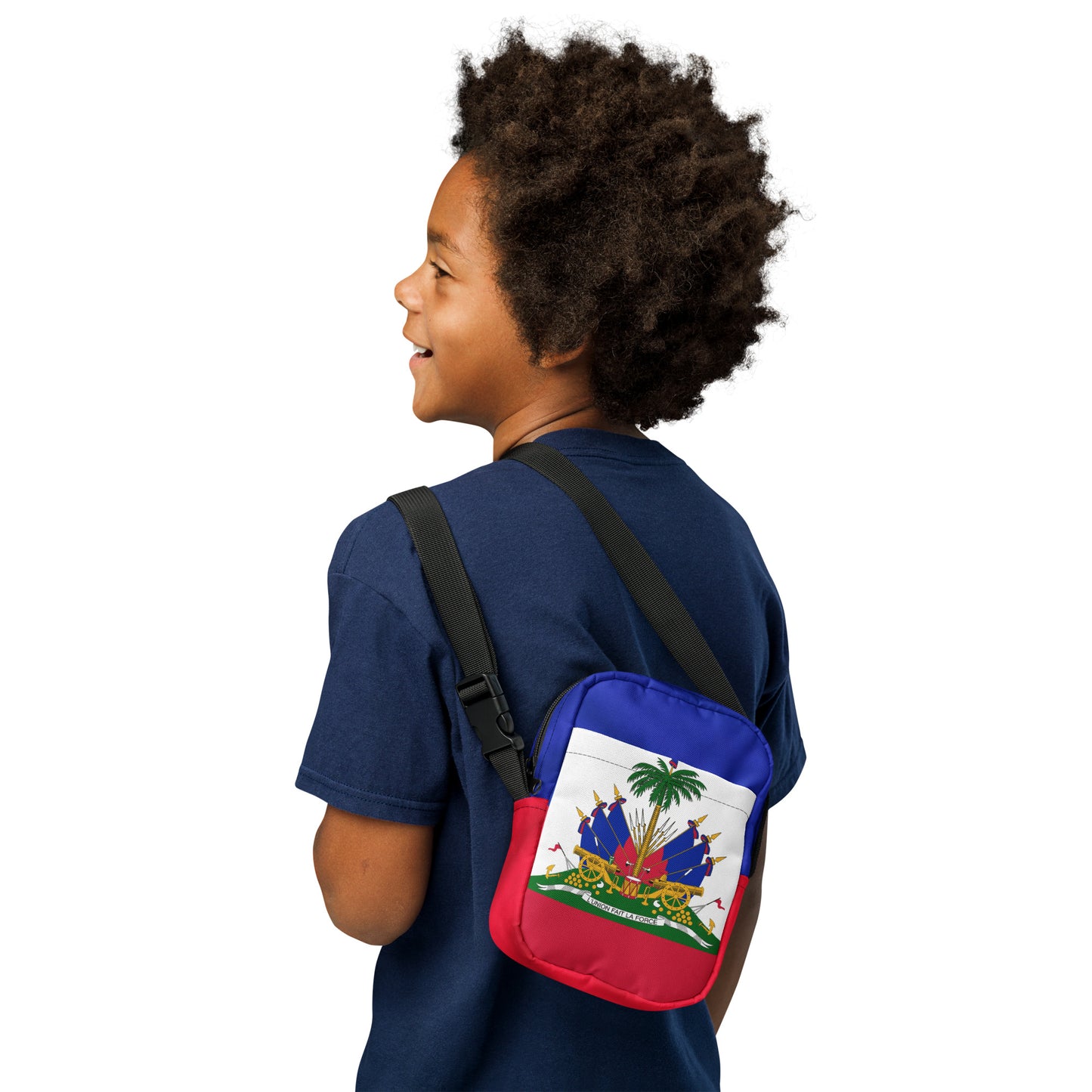 Haiti Flag Utility Crossbody Bag – Lightweight & Durable Shoulder Bag - JerseyPro