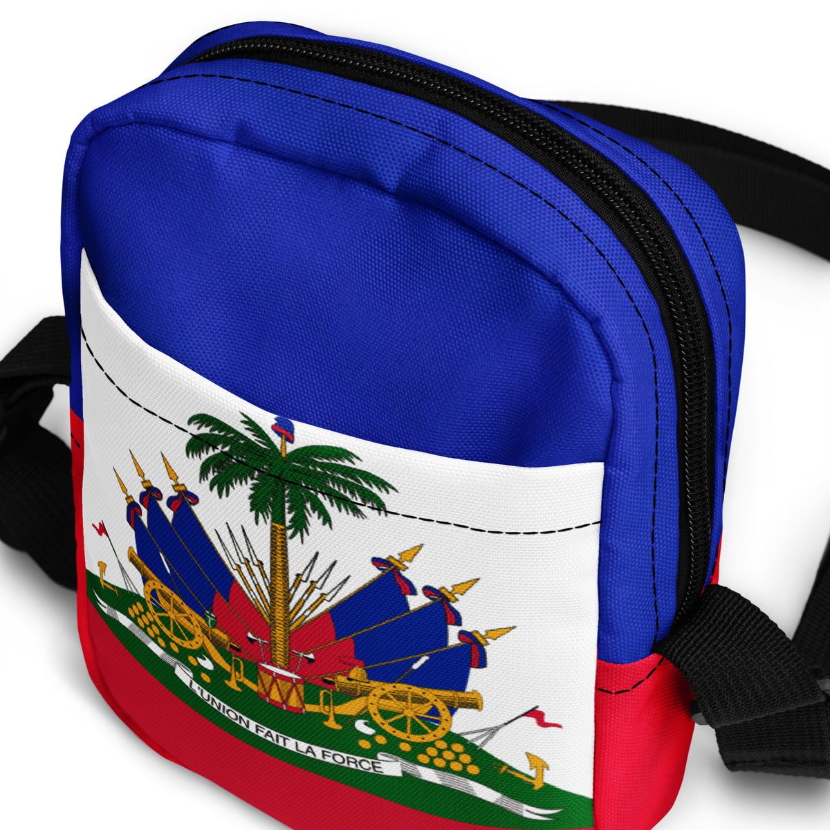 Haiti Flag Utility Crossbody Bag – Lightweight & Durable Shoulder Bag - JerseyPro