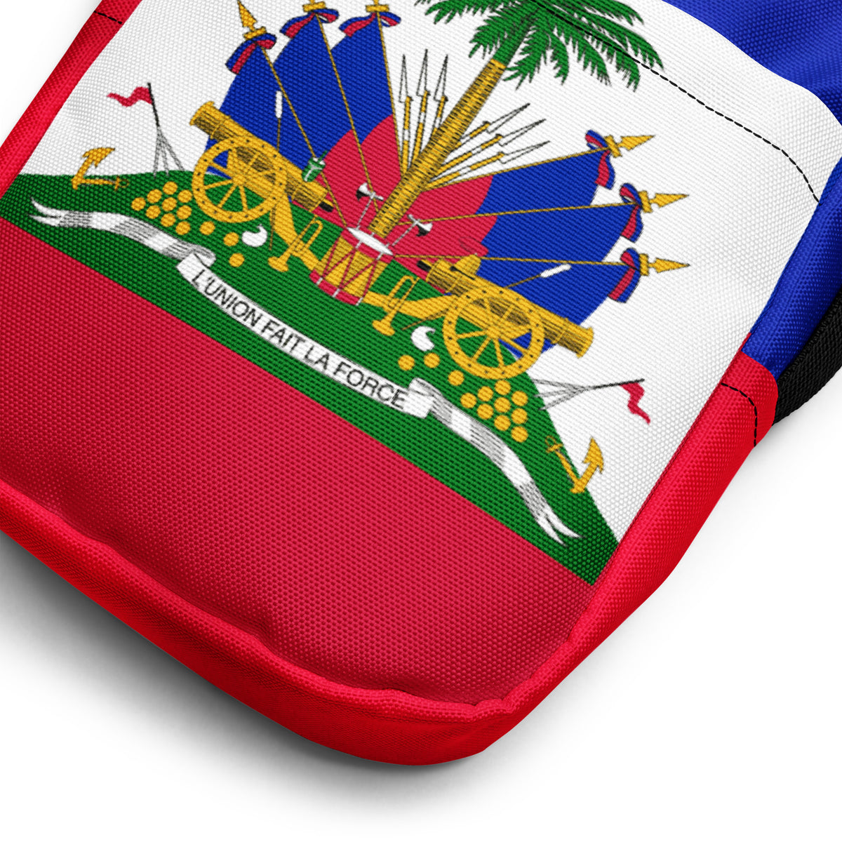 Haiti Flag Utility Crossbody Bag – Lightweight & Durable Shoulder Bag - JerseyPro