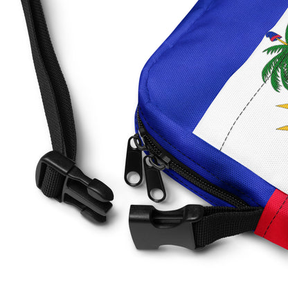 Haiti Flag Utility Crossbody Bag – Lightweight & Durable Shoulder Bag - JerseyPro