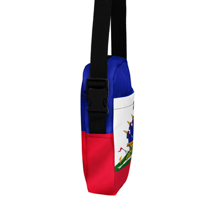 Haiti Flag Utility Crossbody Bag – Lightweight & Durable Shoulder Bag - JerseyPro