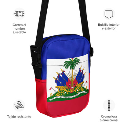 Haiti Flag Utility Crossbody Bag – Lightweight & Durable Shoulder Bag - JerseyPro